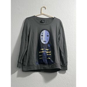 Spirited Away Studio Ghibli Sweater Vintage 2001 Face L Womens